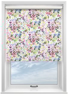 Bluebellgray Flora, Cerise - Roller Blind